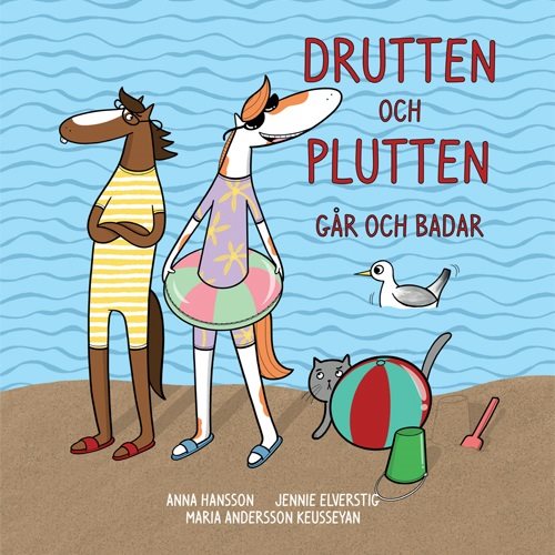 Drutten och Plutten går och badar