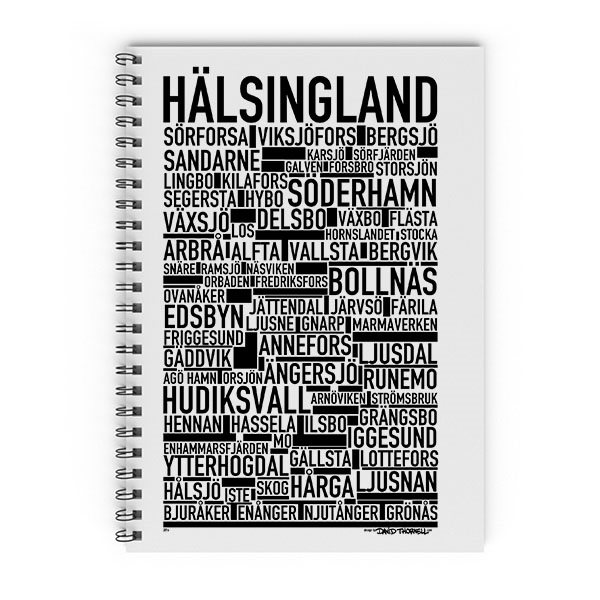 Anteckningsblock A5 Hälsingland Olinjerad