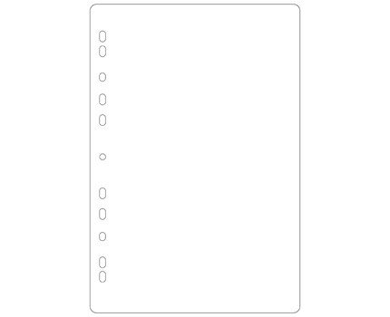 Fotoblad 225mmx297mm 25st vit