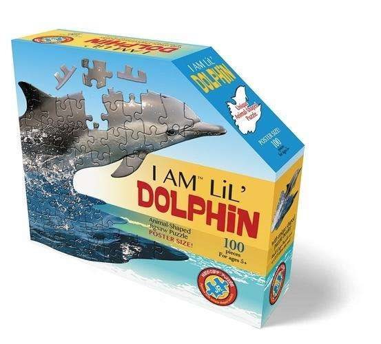 Pussel 100 bit I am Dolphin huvudform