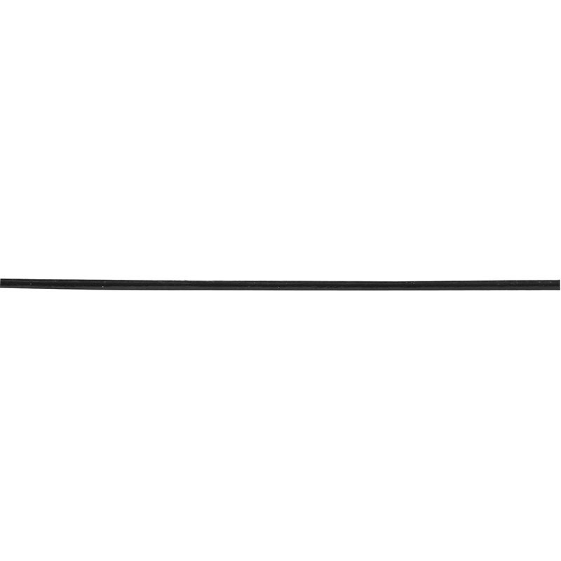 Läderband svart 1mm 4,5m