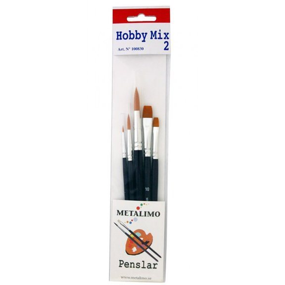 Penselset Hobby mix 2 5st