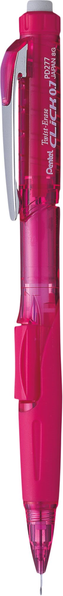 Stiftpenna 0,7 Pentel Twist-Erase CLICK rosa