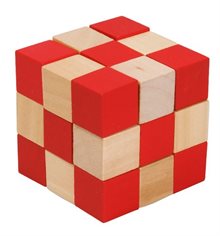 Orm-kub Röd/Naturfärgad
