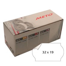METO-Etikett 32x19 G1 vit 5 rl