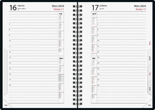 Kalender 2024 Timdagbok Blå/Svart FSC