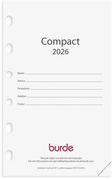 Kalender 2026 Compact kalendersats