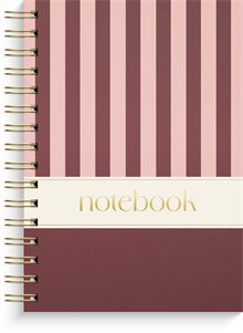 Anteckningsbok - Notebook - A5 Stripes