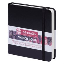 SketchBook Black 12 x 12 cm / Skissblock svart 12 x 12 cm