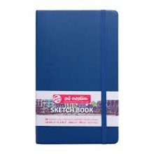 Sketchbook Navy Blue 13 x 21 cm / Skissblock marinblå 13 x 21 cm