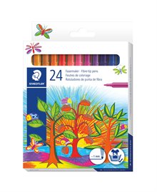 Fiberspetspenna Noris Club 1,0mm ass (24)