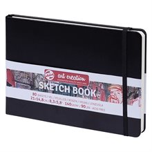 SketchBook Black 21 x 15 cm / Skissblock svart 21x 15 cm